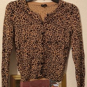 cheetah cardigan